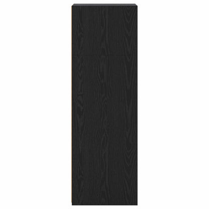 Highboard Black Oak 45 x 41 x 124 cm Engineered Wood