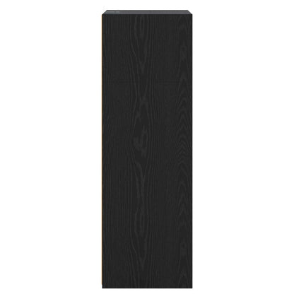 Highboard Black Oak 70 x 41 x 124 cm Engineered Wood