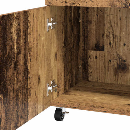 Bar Cart Old Wood 50 x 41 x 89 cm Engineered Wood