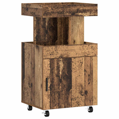Bar Cart Old Wood 50 x 41 x 89 cm Engineered Wood