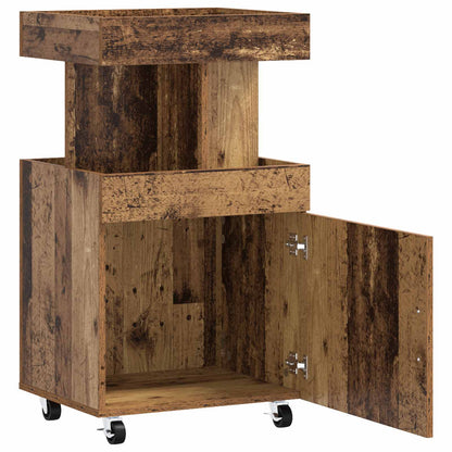 Bar Cart Old Wood 50 x 41 x 89 cm Engineered Wood