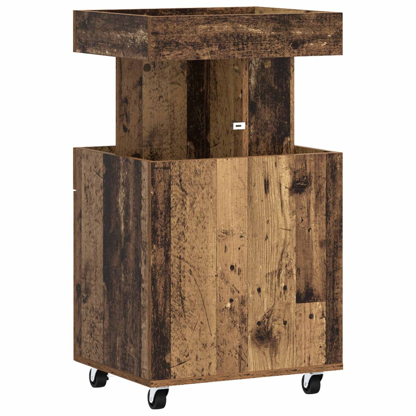Bar Cart Old Wood 50 x 41 x 89 cm Engineered Wood