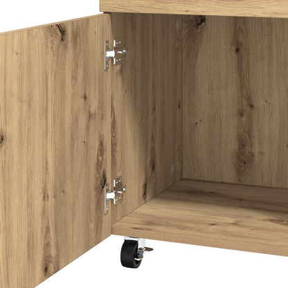 Bar Cart Artisan Oak 50 x 41 x 89 cm Engineered Wood