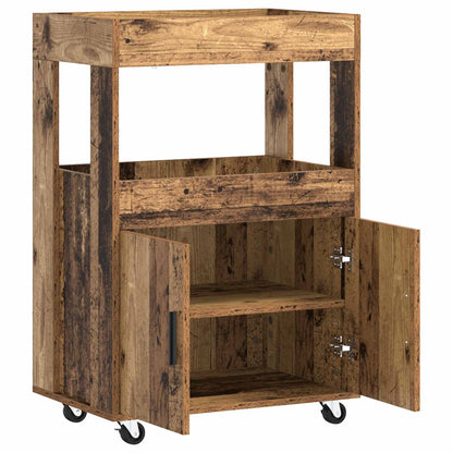 Bar Cart Old Wood 60 x 39.5 x 89 cm Engineered Wood