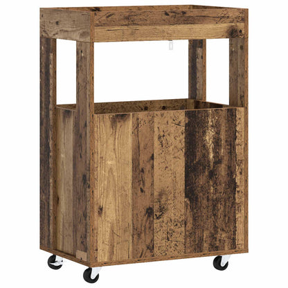 Bar Cart Old Wood 60 x 39.5 x 89 cm Engineered Wood