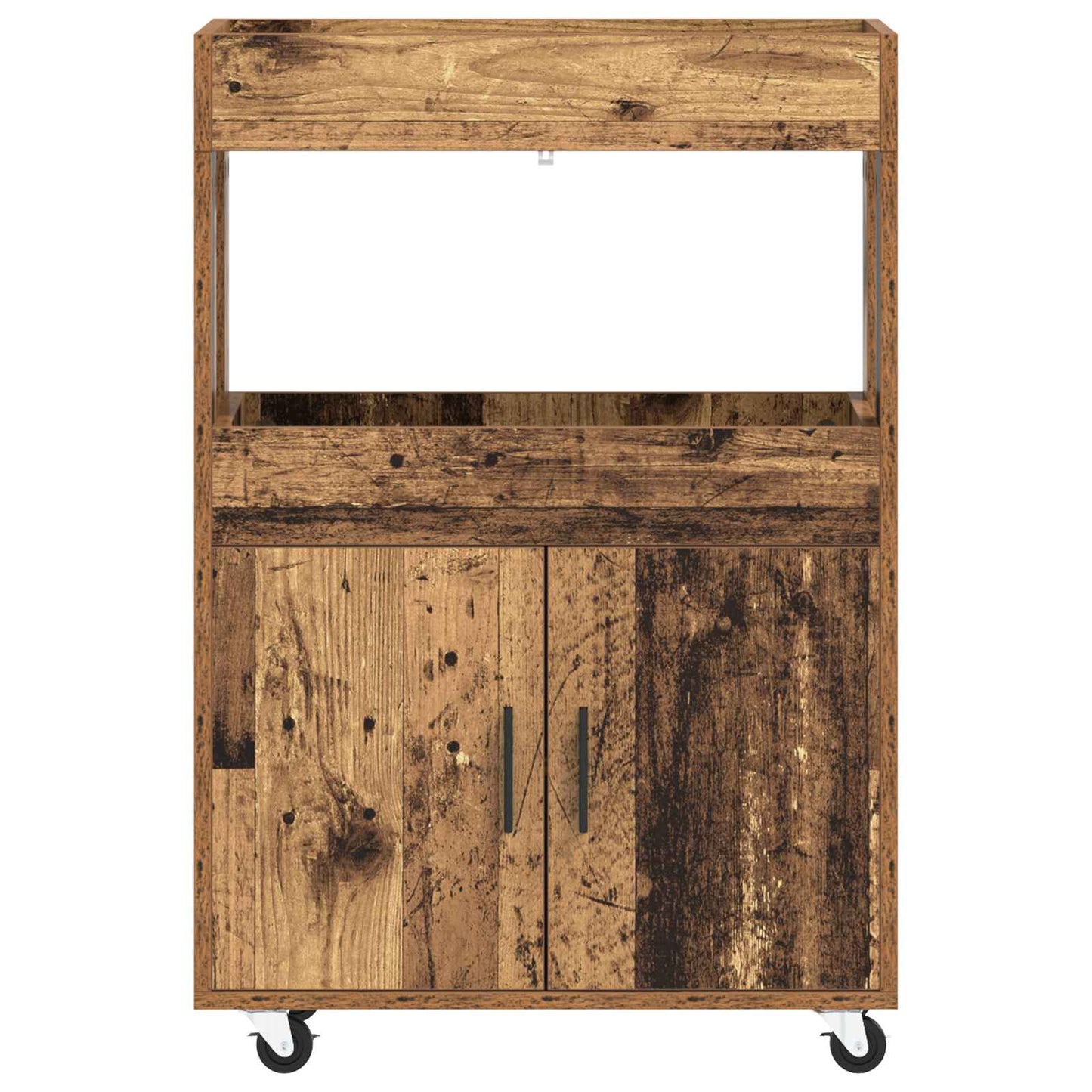 Bar Cart Old Wood 60 x 39.5 x 89 cm Engineered Wood