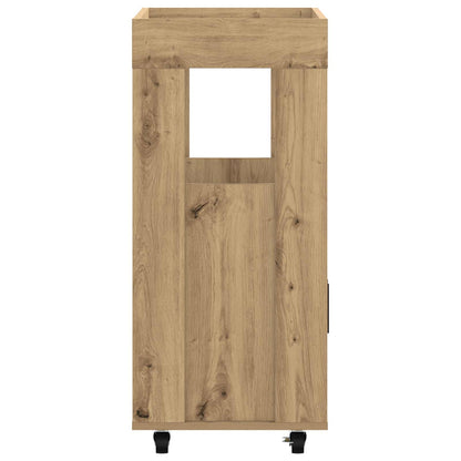 Bar Cart Artisan Oak 60 x 39.5 x 89 cm Engineered Wood
