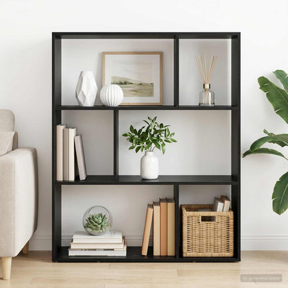 Book Cabinet 102 x 29 x 103.5 cm Engineered Wood Black Oak