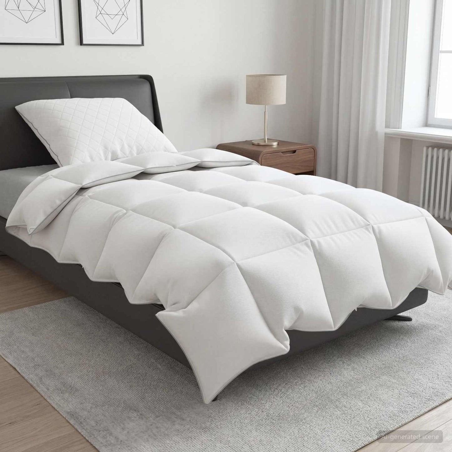 90% Goose Down Duvet Set FULDA 2 pcs 140 x 200 cm All Seasons