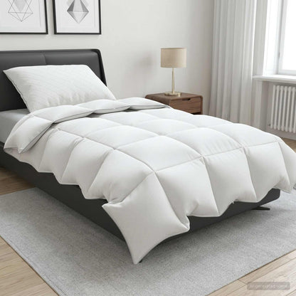 90% Goose Down Duvet Set FULDA 2 pcs 135 x 200 cm Winter White