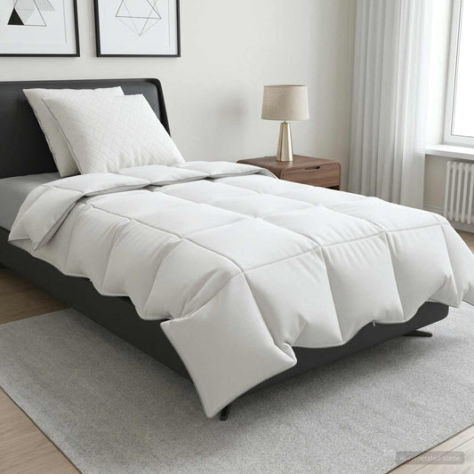 90% Goose Down Duvet Set FULDA 3 pcs 135 x 220 cm Summer White