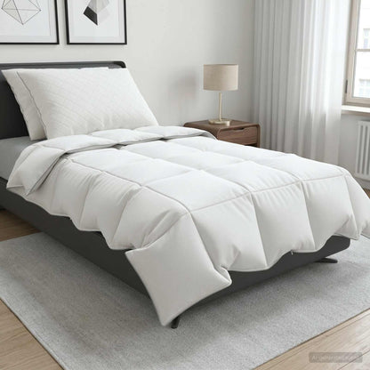90% Goose Down Duvet Set FULDA 3 pcs 155 x 220 cm Summer White