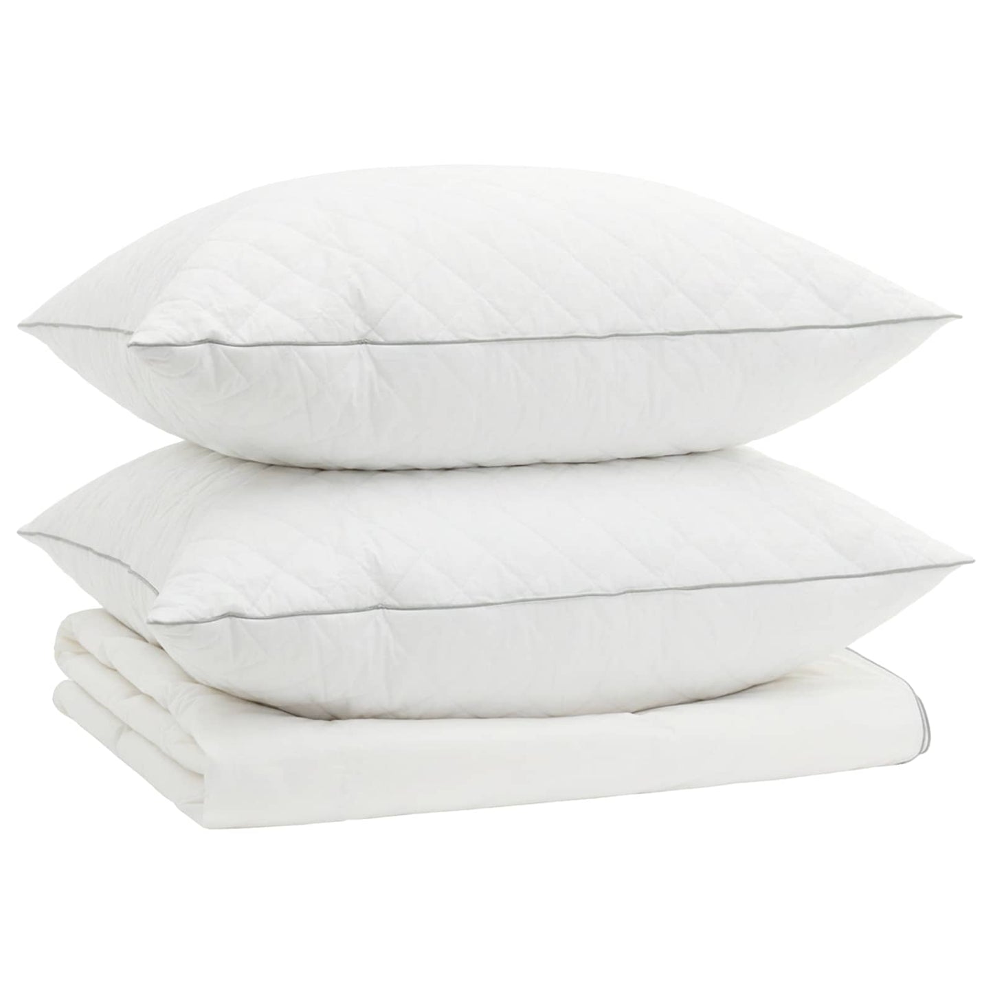 90% Goose Down Duvet Set FULDA 3 pcs 220 x 240 cm Summer White