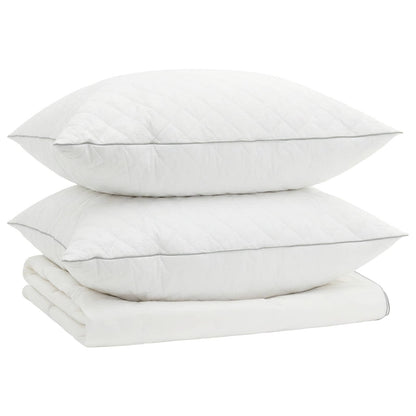 90% Goose Down Duvet Set FULDA 3 pcs 220 x 240 cm Summer White