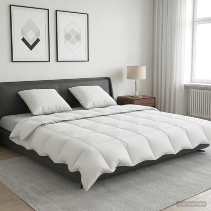 90% Goose Down Duvet Set FULDA 3 pcs 220 x 260 cm Summer White