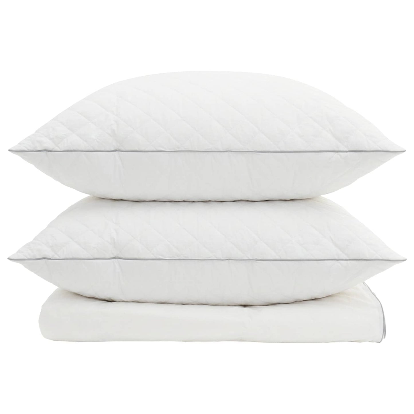 90% Goose Down Duvet Set FULDA 3 pcs 240 x 260 cm Summer White