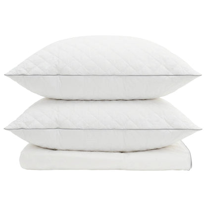 90% Goose Down Duvet Set FULDA 3 pcs 240 x 260 cm Summer White