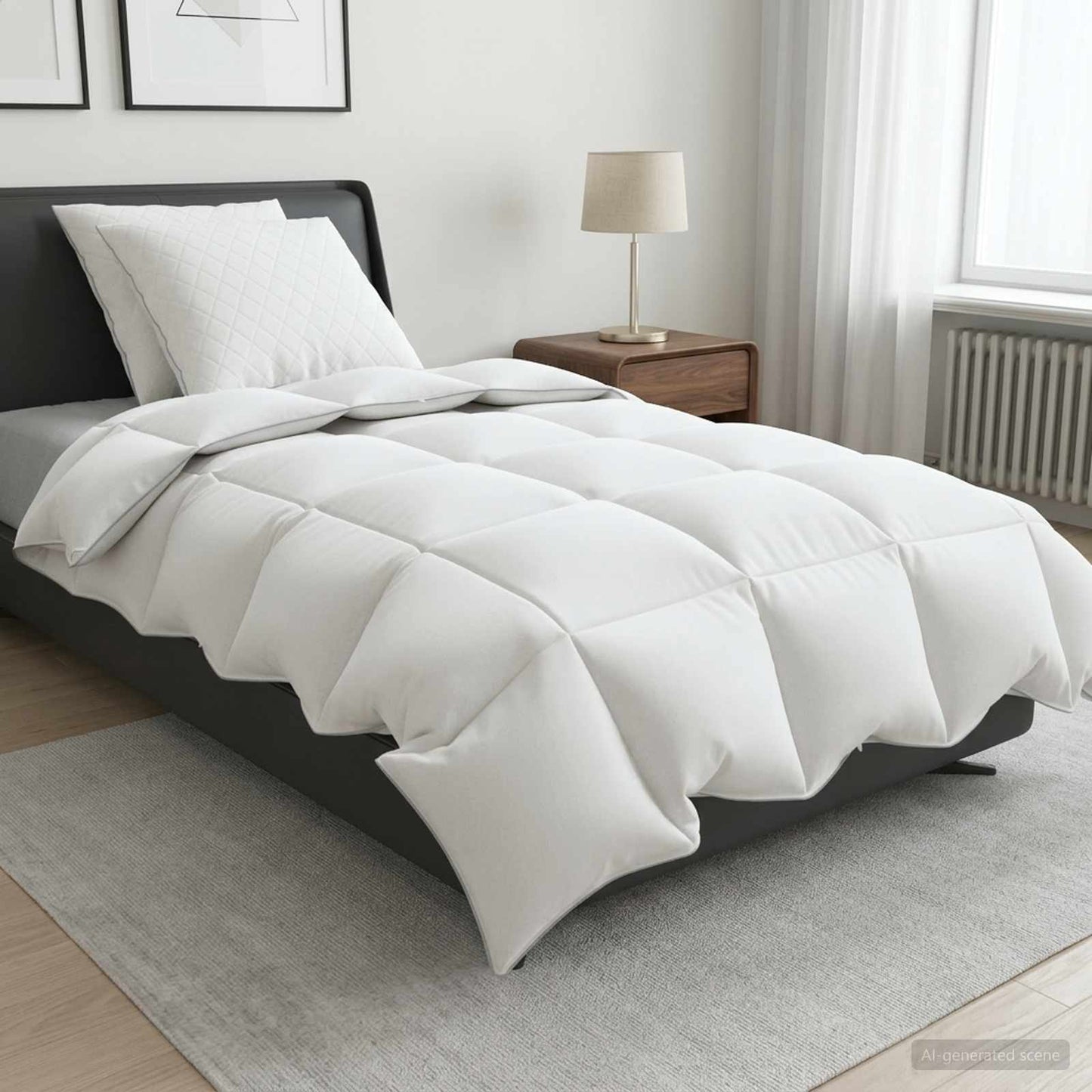 90% Goose Down Duvet Set FULDA 3 pcs 135 x 220 cm All Seasons