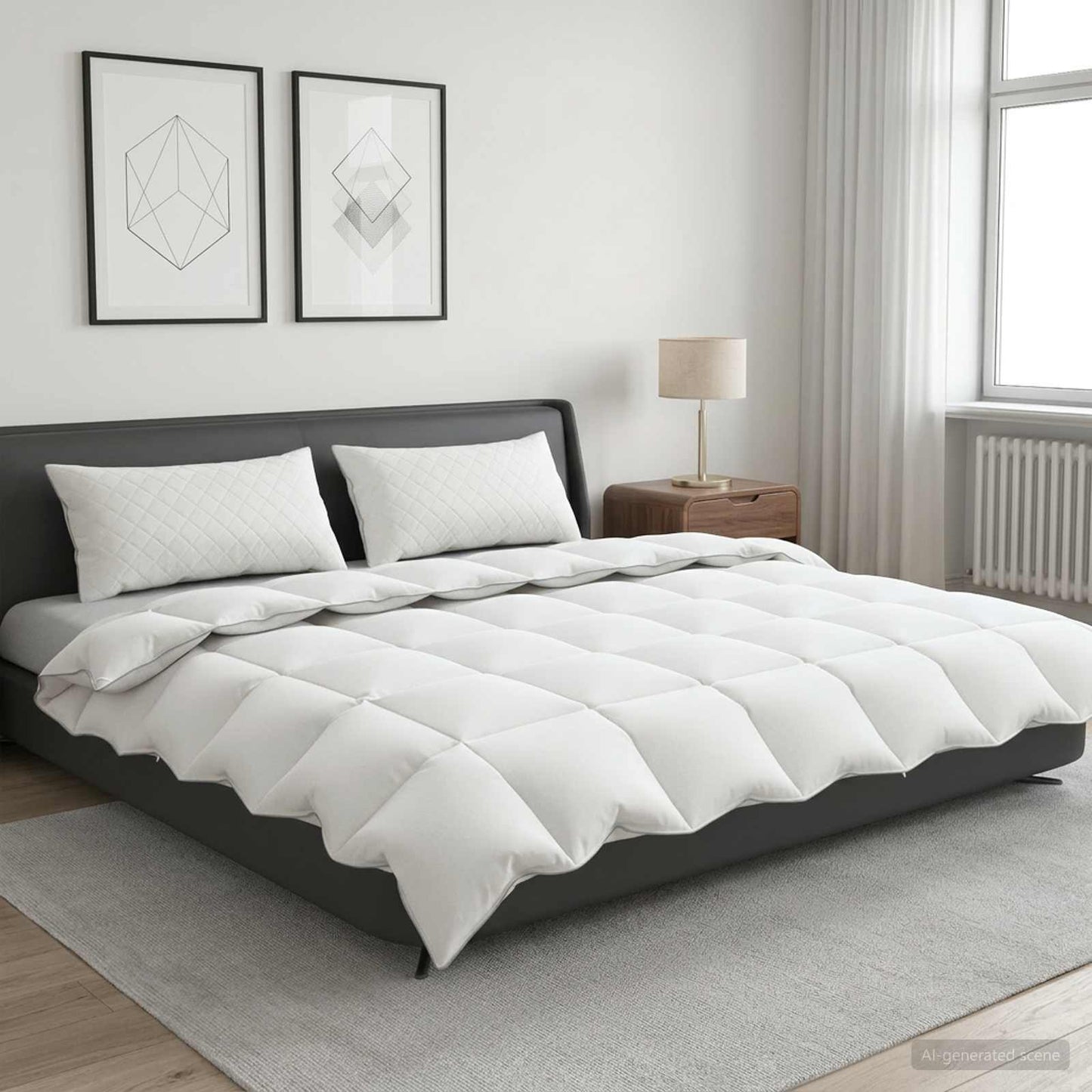 90% Goose Down Duvet Set FULDA 3 pcs 220 x 240 cm All Seasons