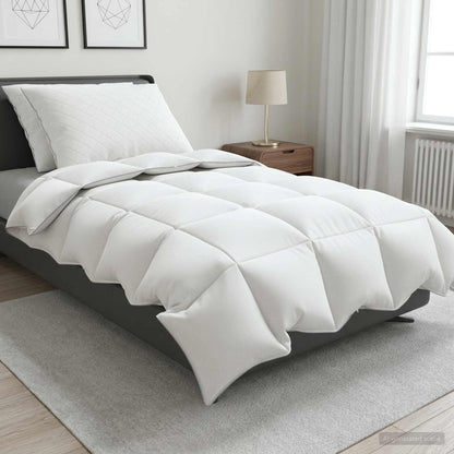 90% Goose Down Duvet Set FULDA 3 pcs 140 x 220 cm Winter White