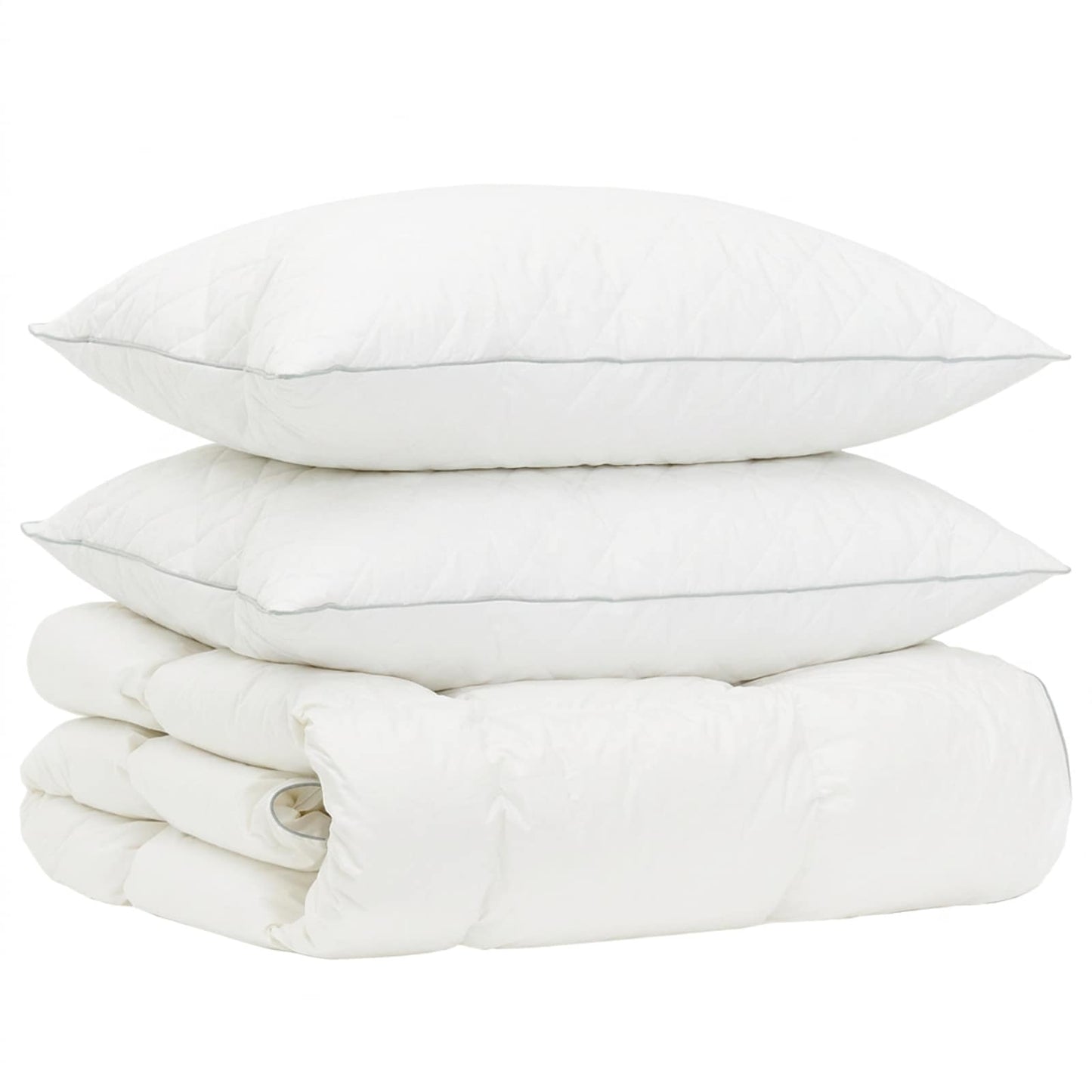 90% Goose Down Duvet Set FULDA 3 pcs 220 x 240 cm Winter White