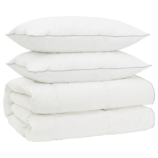 90% Goose Down Duvet Set FULDA 3 pcs 135 x 220 cm All Seasons