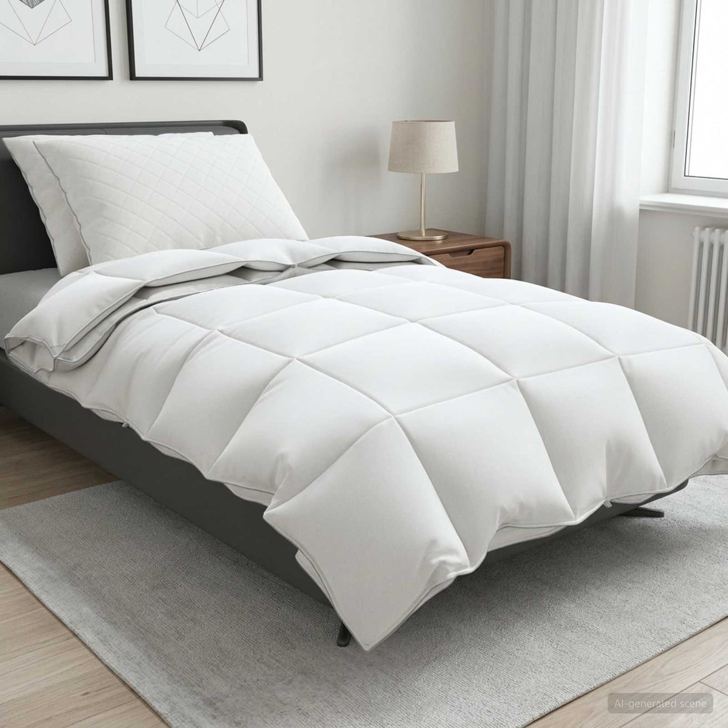 90% Goose Down Duvet Set FULDA 3 pcs 140 x 220 cm All Seasons
