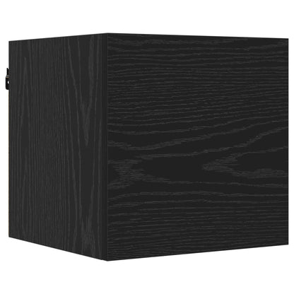 TV Cabinet Set 6 pcs 80 x 30 x 30 cm Black Oak Engineered Wood