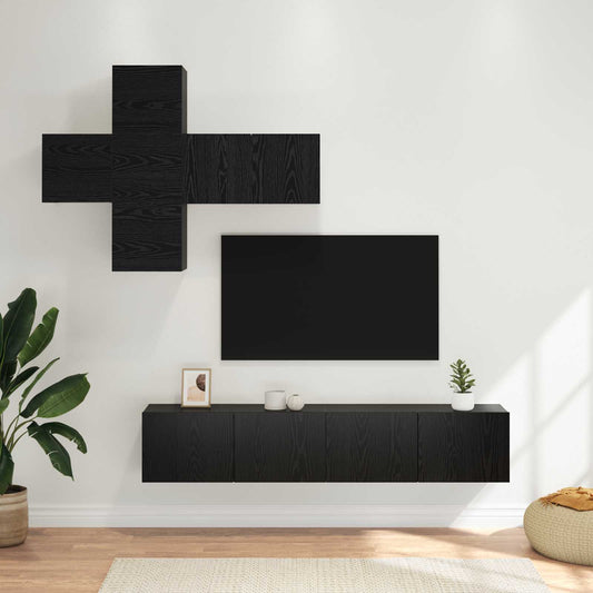 TV Cabinet Set 3 pcs Engineered Wood