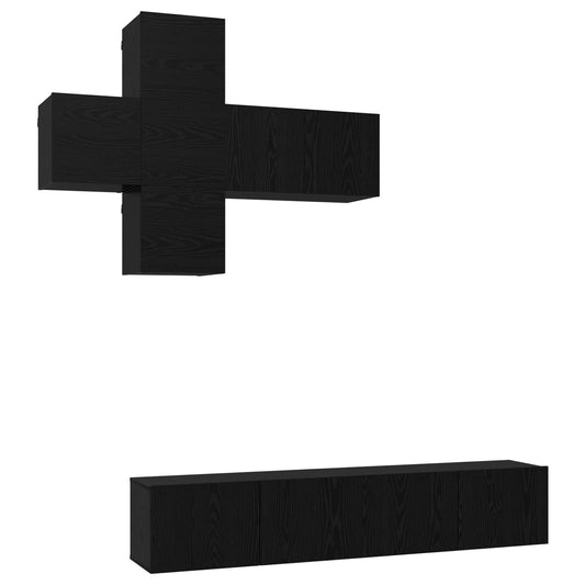 TV Cabinet Set 3 pcs Engineered Wood