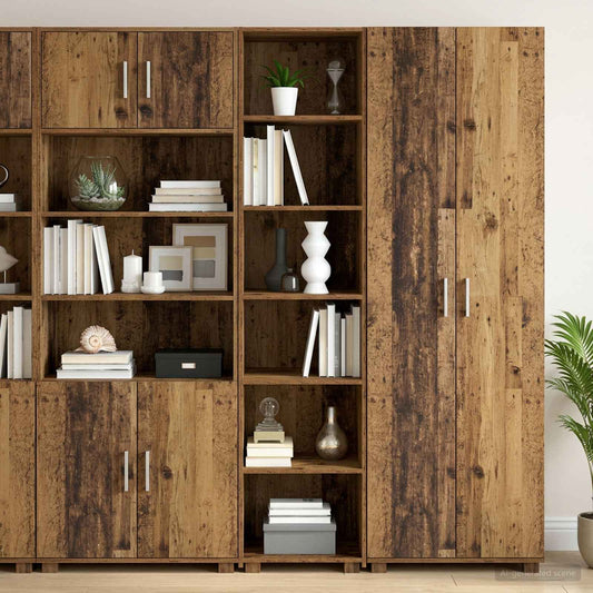 Sideboard Oak Wood 45 x 41 x 185 cm Engineered Wood