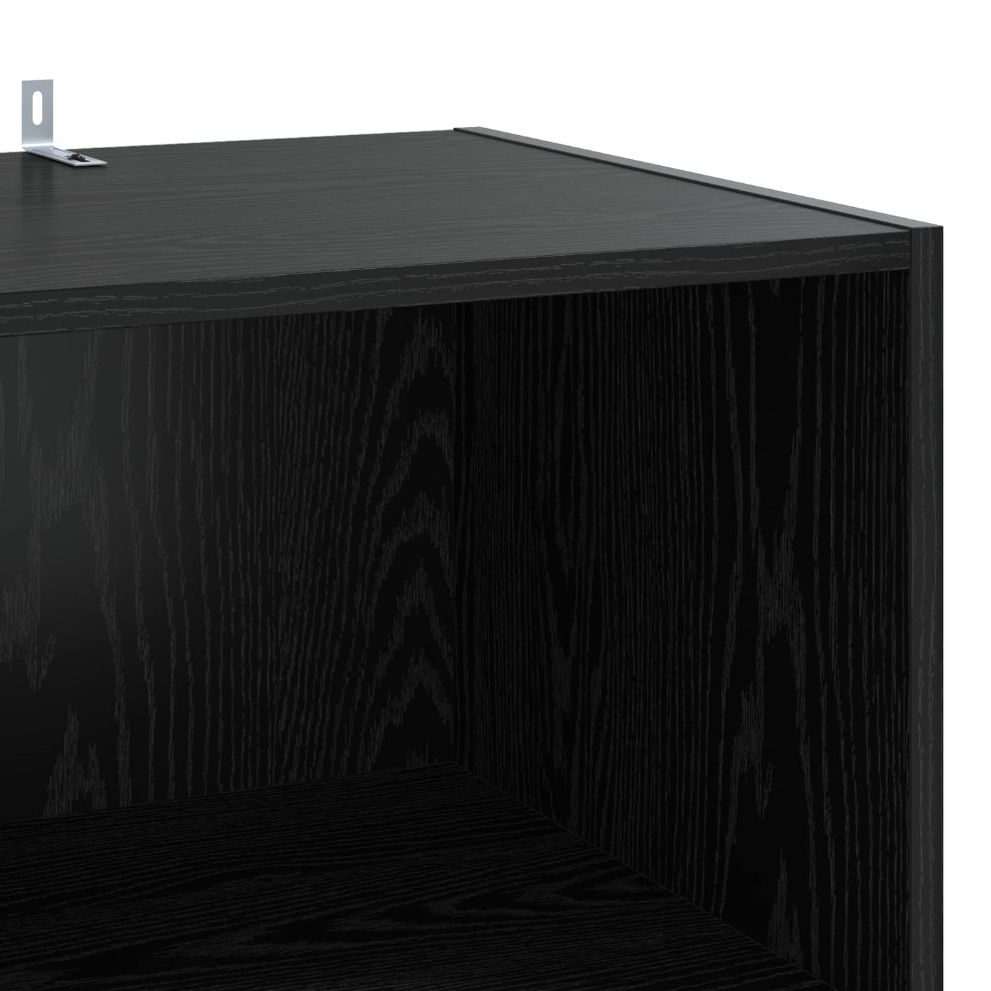 Sideboard Black Oak 45 x 41 x 185 cm Engineered Wood