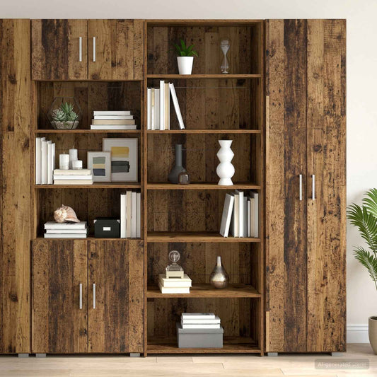 Sideboard Oak Wood 70 x 41 x 185 cm Engineered Wood