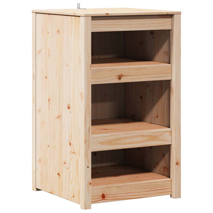 Outdoor Kitchen Cabinet MEPPEL 2 pcs Natural Douglas