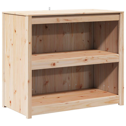 Outdoor Kitchen Cabinet with Shelf MEPPEL 3 pcs Natural Douglas