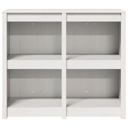 Outdoor Kitchen Cabinet MEPPEL 3 pcs White Solid Pine Wood