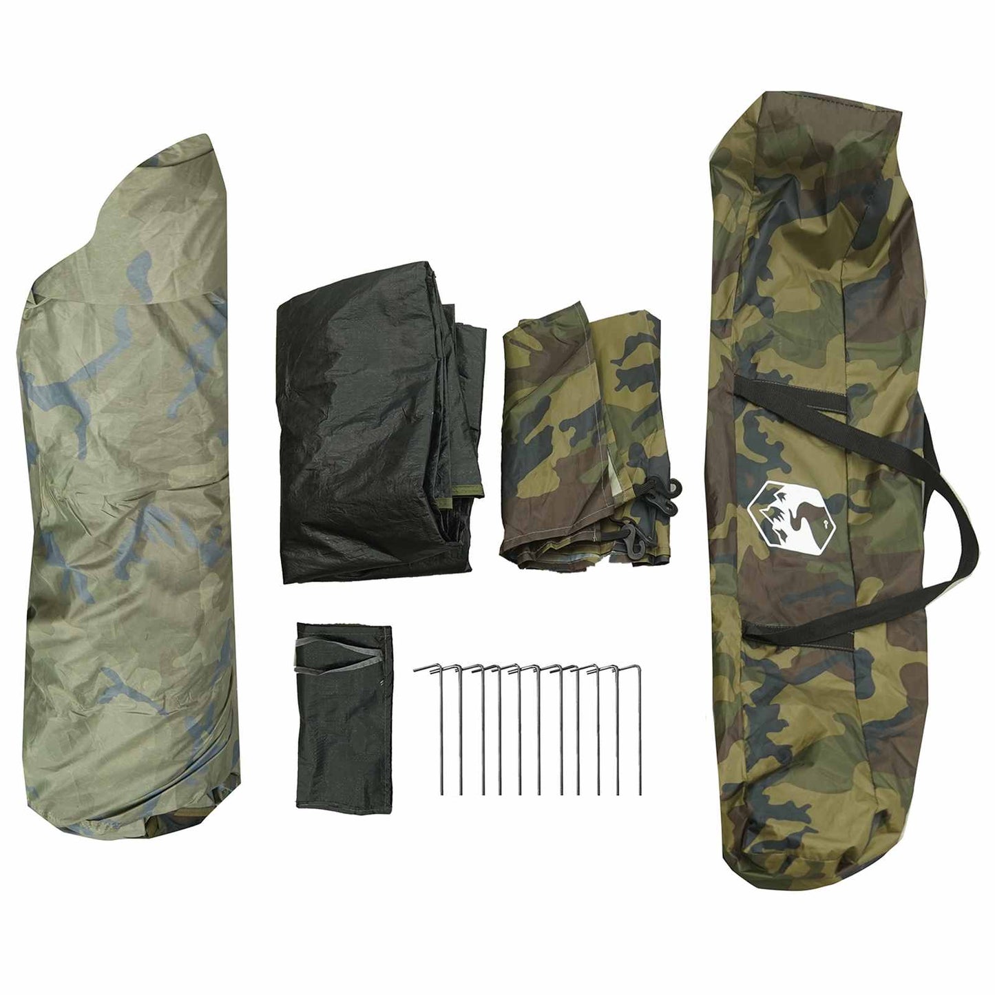 Fishing Tent Quick Release 4-Person Light Camouflage