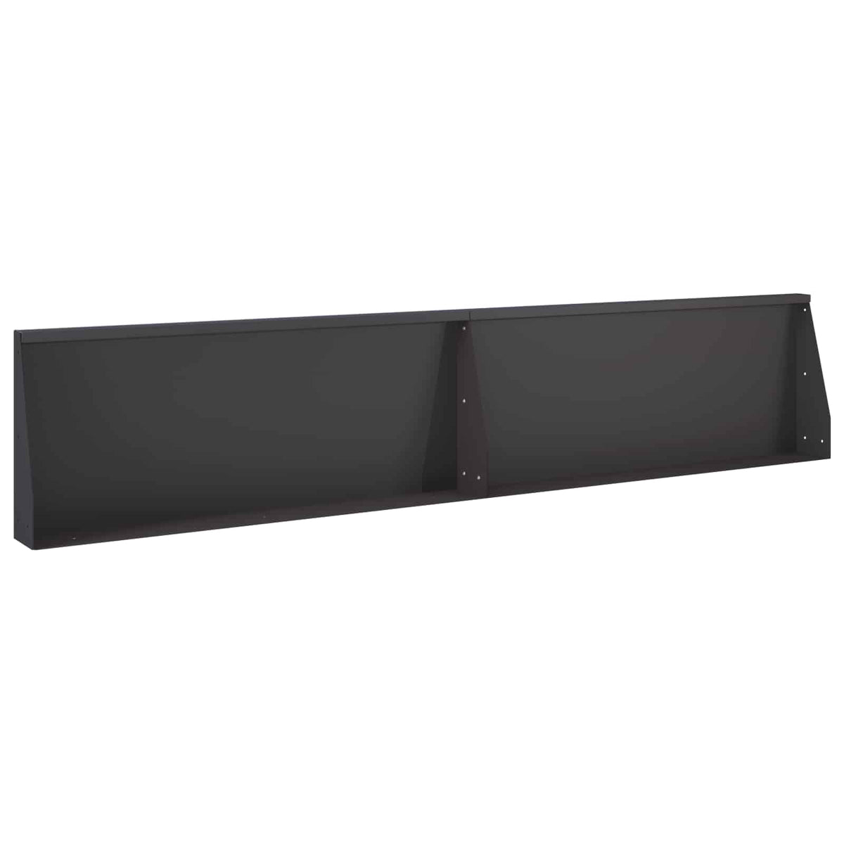 Retaining Wall 2 pcs 100 x 12 x 30 cm Steel Black