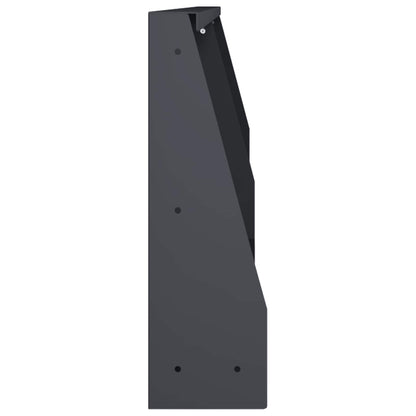 Retaining Wall 2 pcs 100 x 12 x 30 cm Steel Anthracite