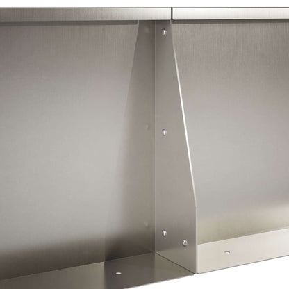 Retaining Wall 2 pcs 100 x 12 x 30 cm Stainless Steel Silver