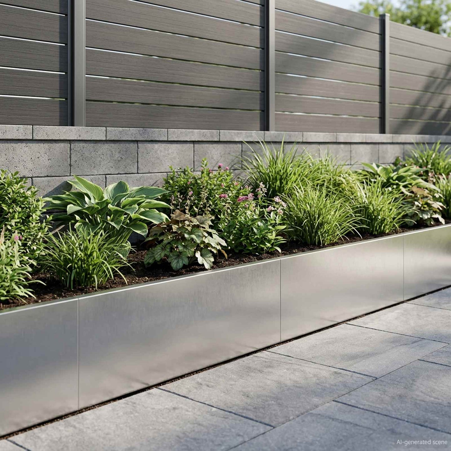 Retaining Wall 2 pcs 100 x 12 x 30 cm Stainless Steel Silver