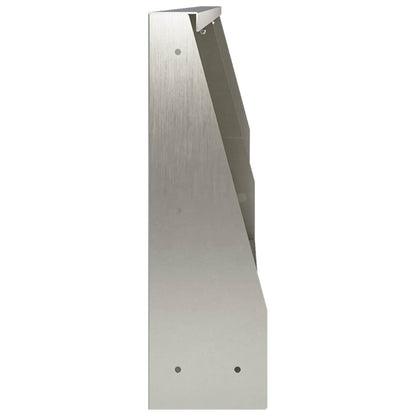Retaining Wall 2 pcs 100 x 12 x 30 cm Stainless Steel Silver