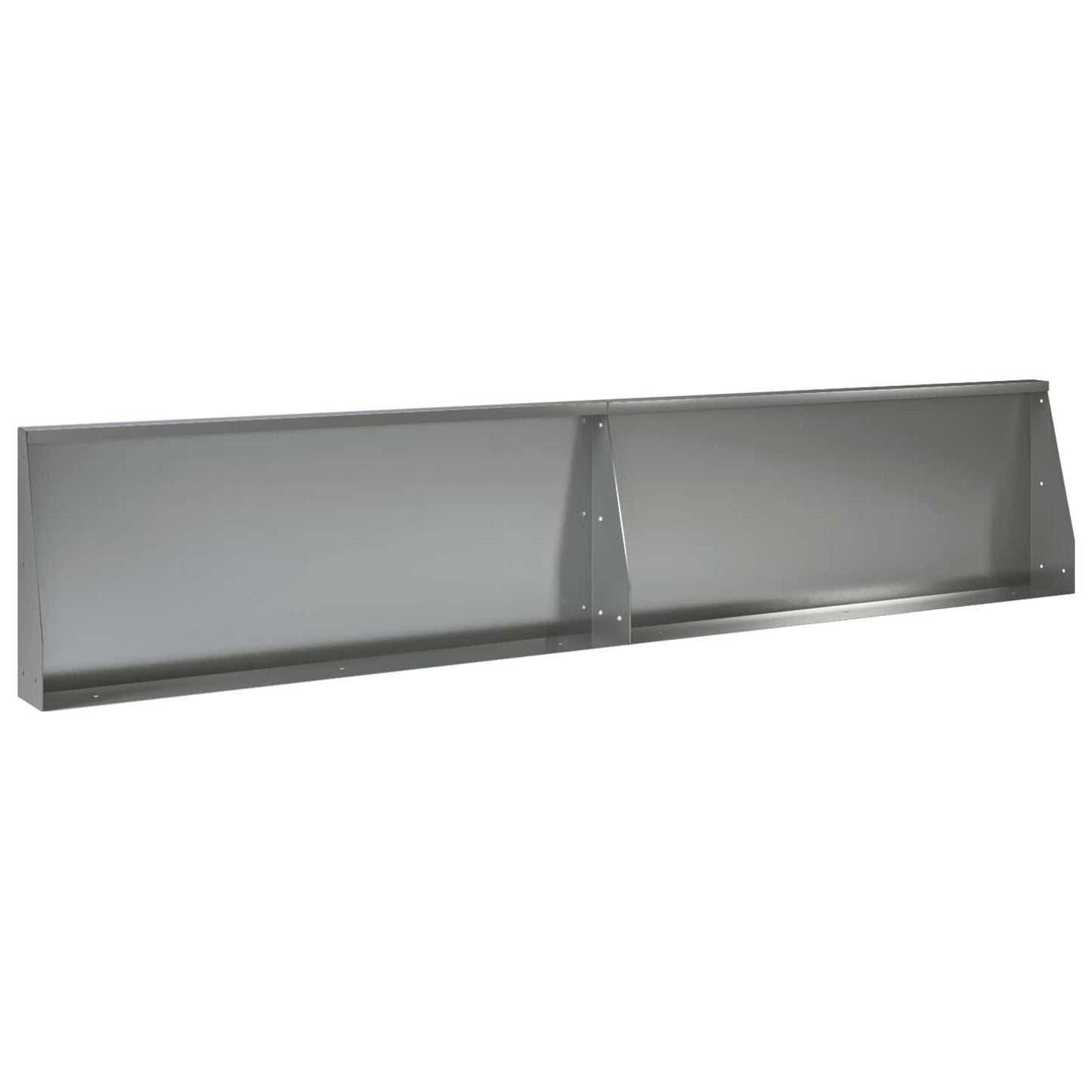 Retaining Wall 2 pcs 100 x 12 x 30 cm Galvanised Steel Silver