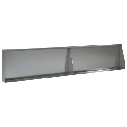 Retaining Wall 2 pcs 100 x 12 x 30 cm Galvanised Steel Silver