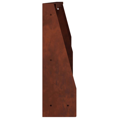 Retaining Wall 2 pcs 100 x 12 x 30 cm Weathering Steel Rusty