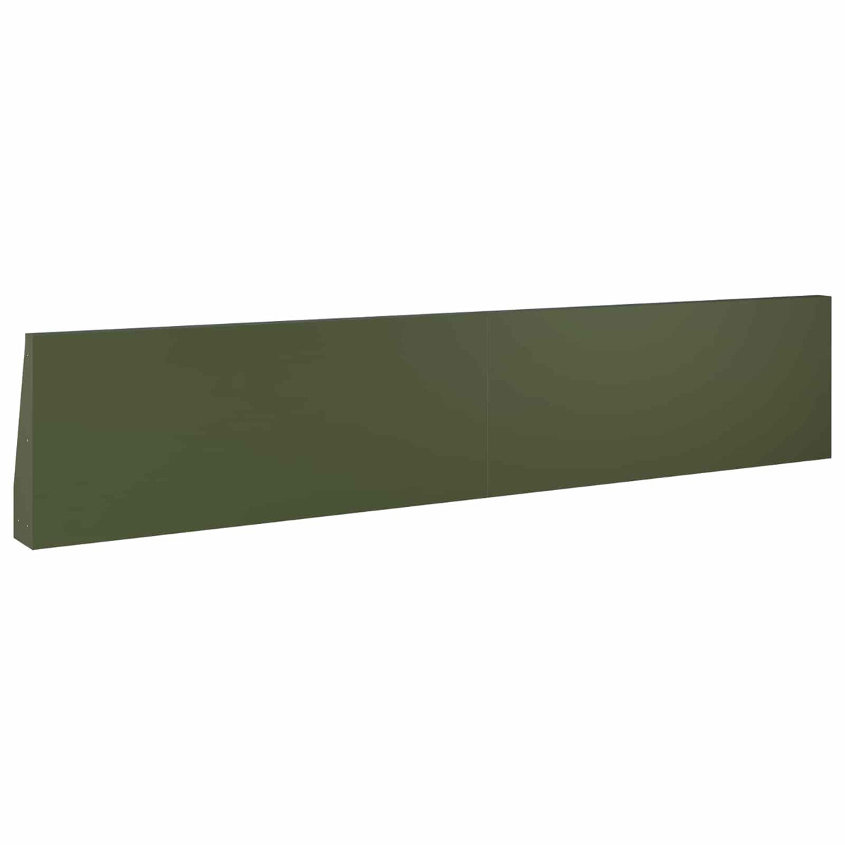 Retaining Wall 2 pcs 100 x 12 x 40 cm Steel Olive Green