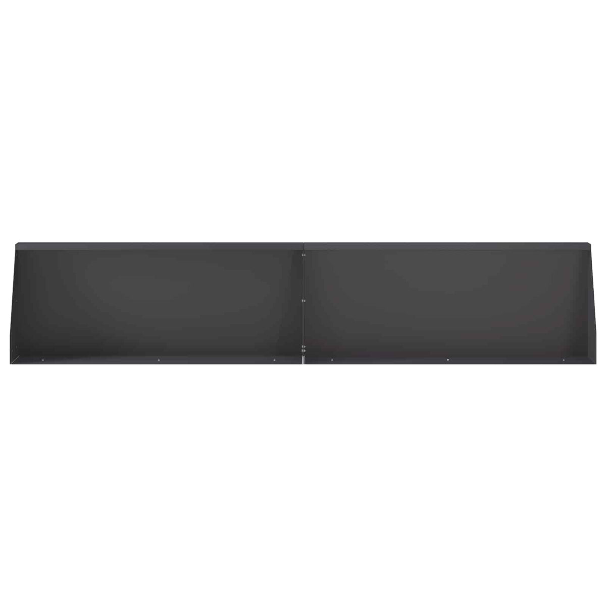 Retaining Wall 2 pcs 100 x 12 x 50 cm Steel Black