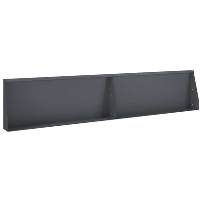 Retaining Wall 2 pcs 100 x 12 x 50 cm Steel Anthracite