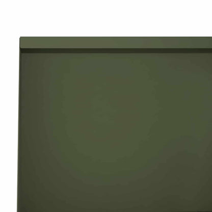Retaining Wall 2 pcs 100 x 12 x 50 cm Steel Olive Green