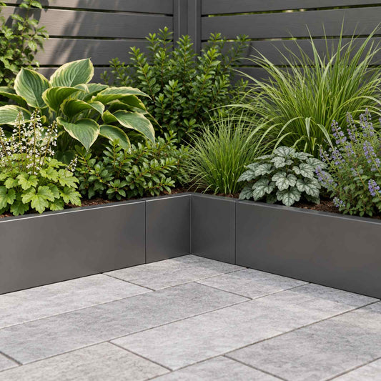 Retaining Wall 50 x 50 x 30 cm Steel Black